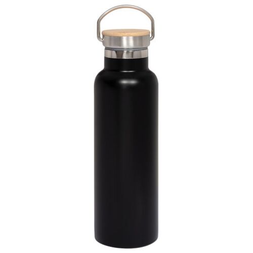 20oz Vacuum Insulated Water Bottle With Bamboo Lid Thumbnail