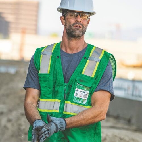 Unisex EV Series® Enhanced Visibility Multi-Pocket Mesh Vest Thumbnail